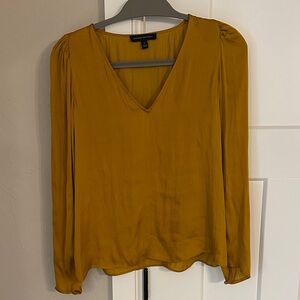 Banana republic Mustard V-Neck Women's Top